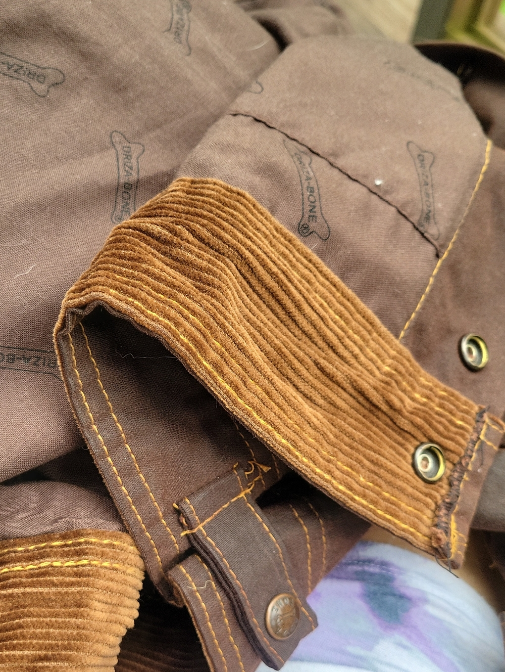 Unisex Driza-Bone Brown Waxed Canvas Field Jacket - Picture 9 of 9